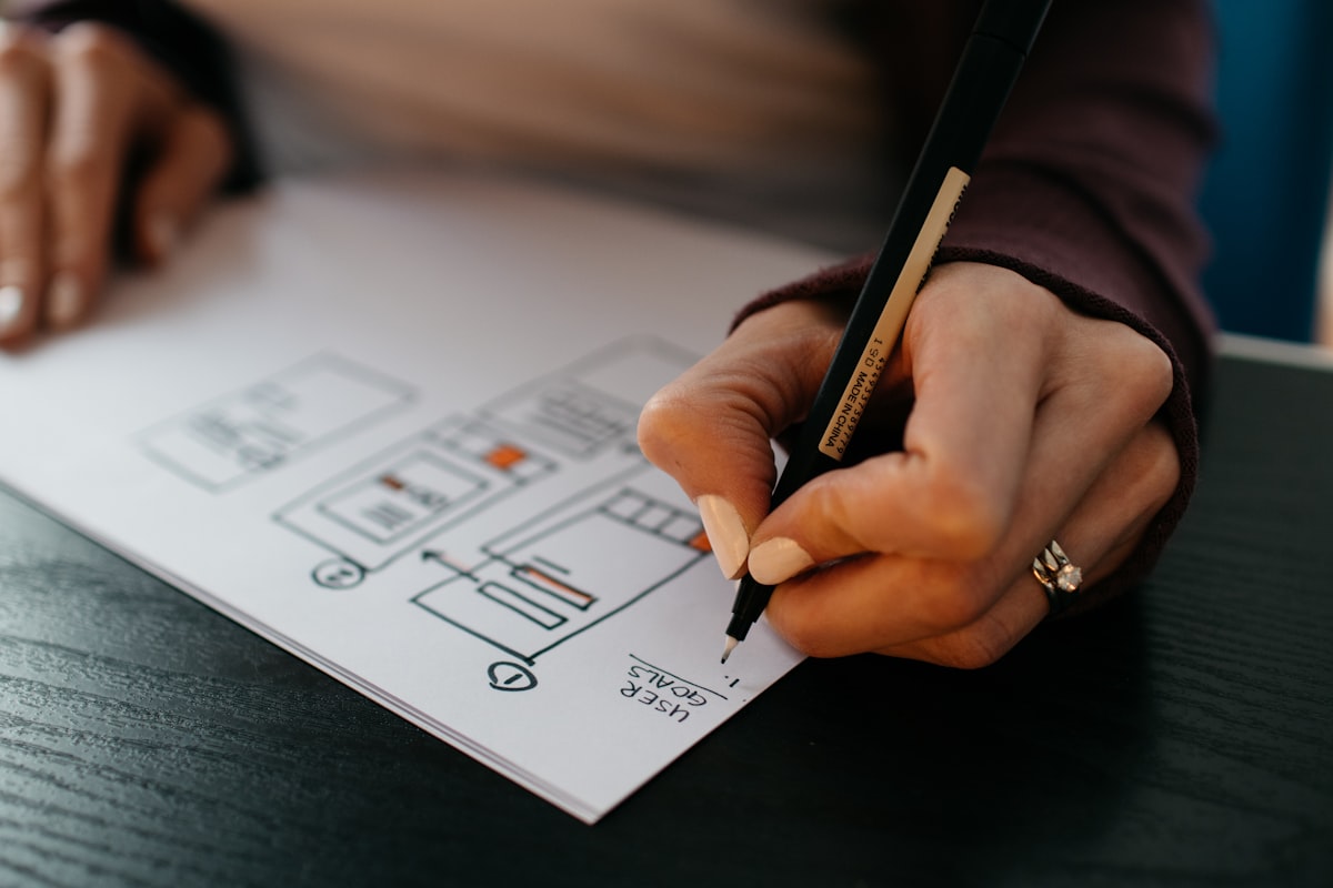 Designing a new website layout and user journey